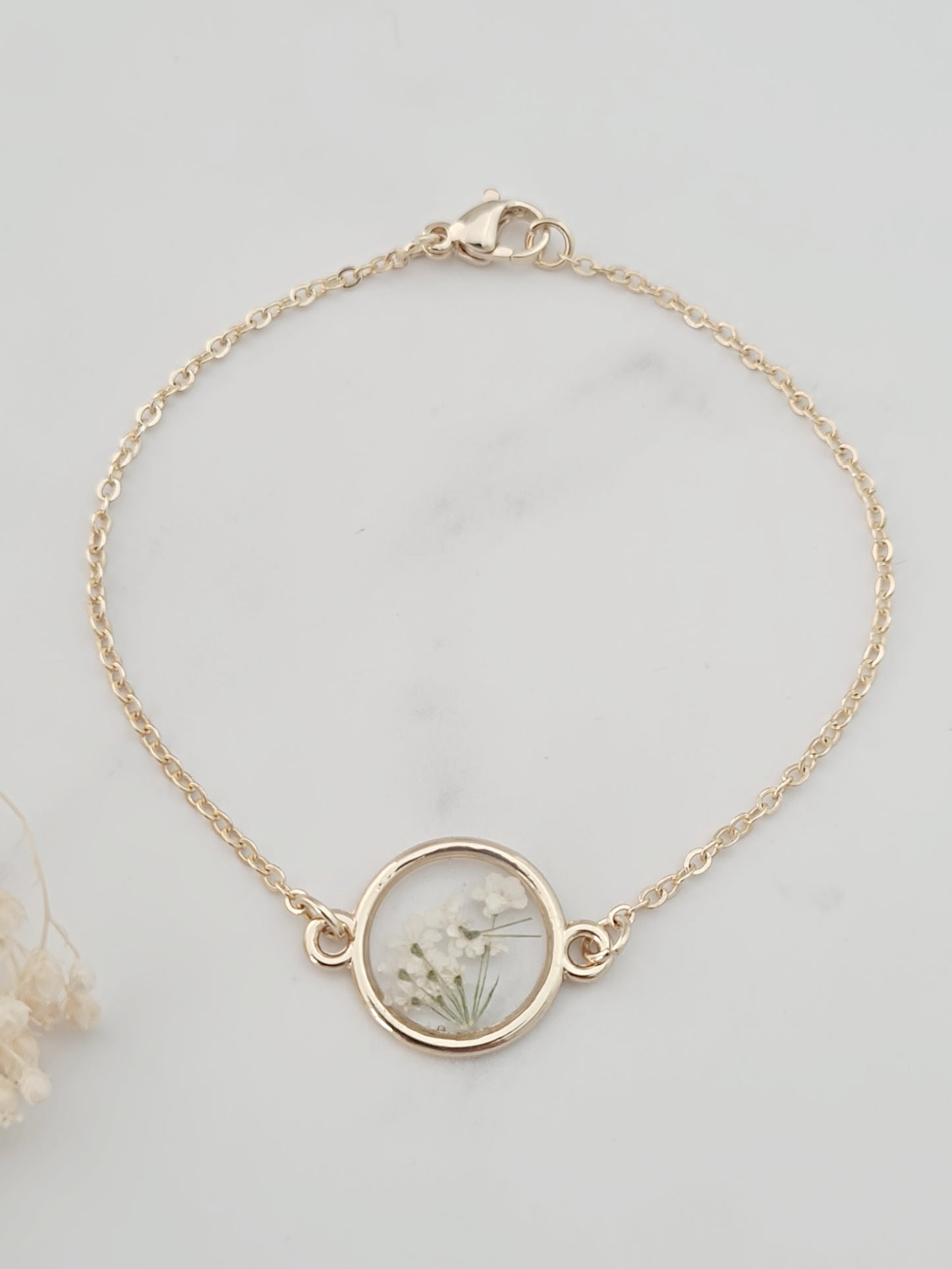 White Flower Bracelet