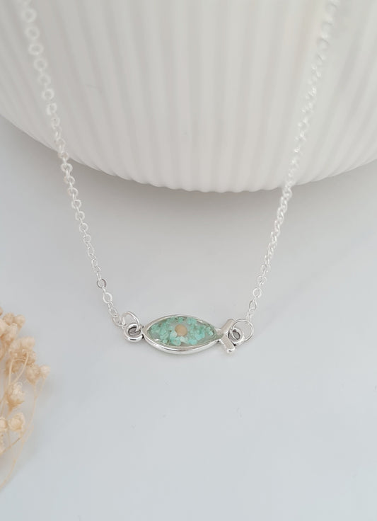 Jesus Fish and Mustard Seed Necklace