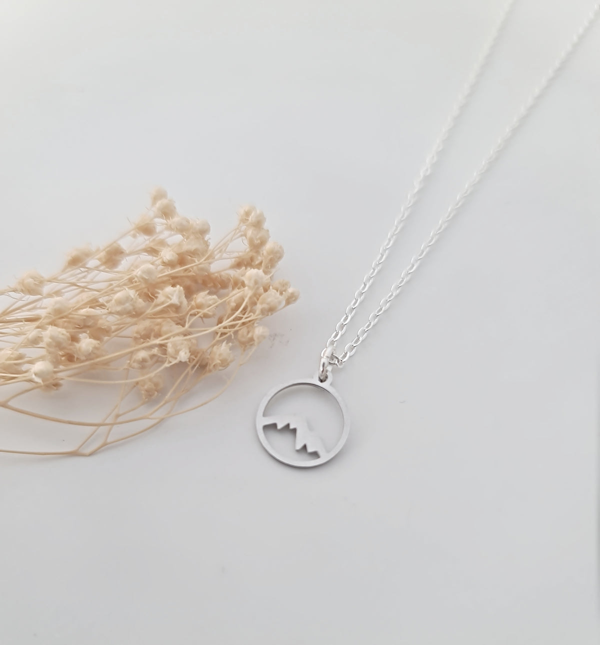 Enjoy the Journey Mountain Pendant Necklace