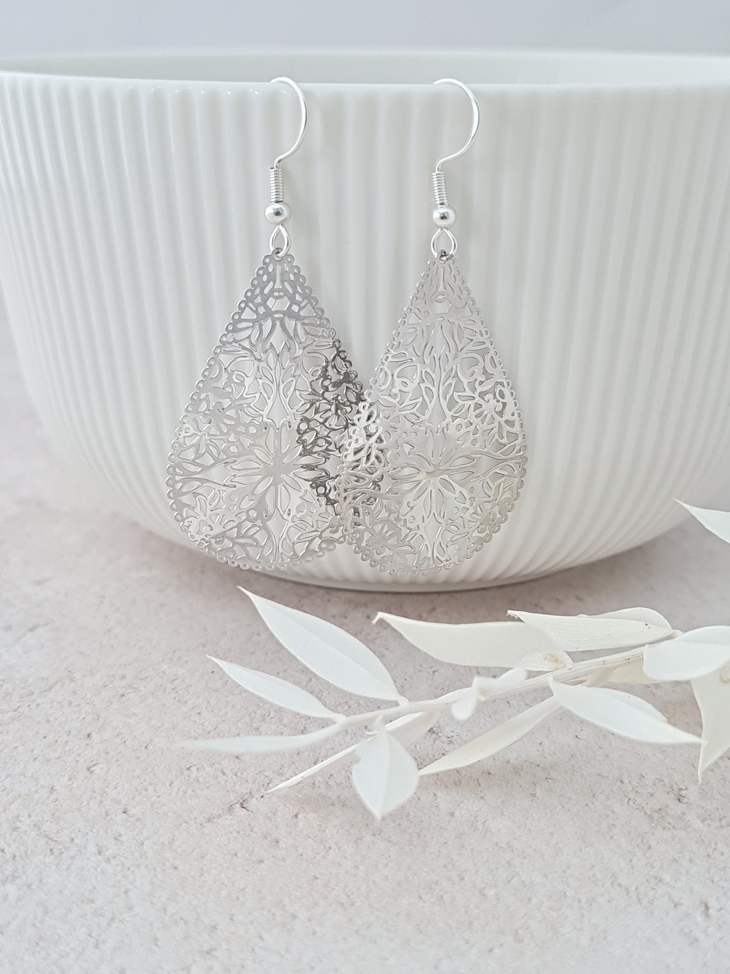 Silver Filigree Earrings