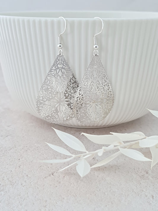 Silver Filigree Earrings