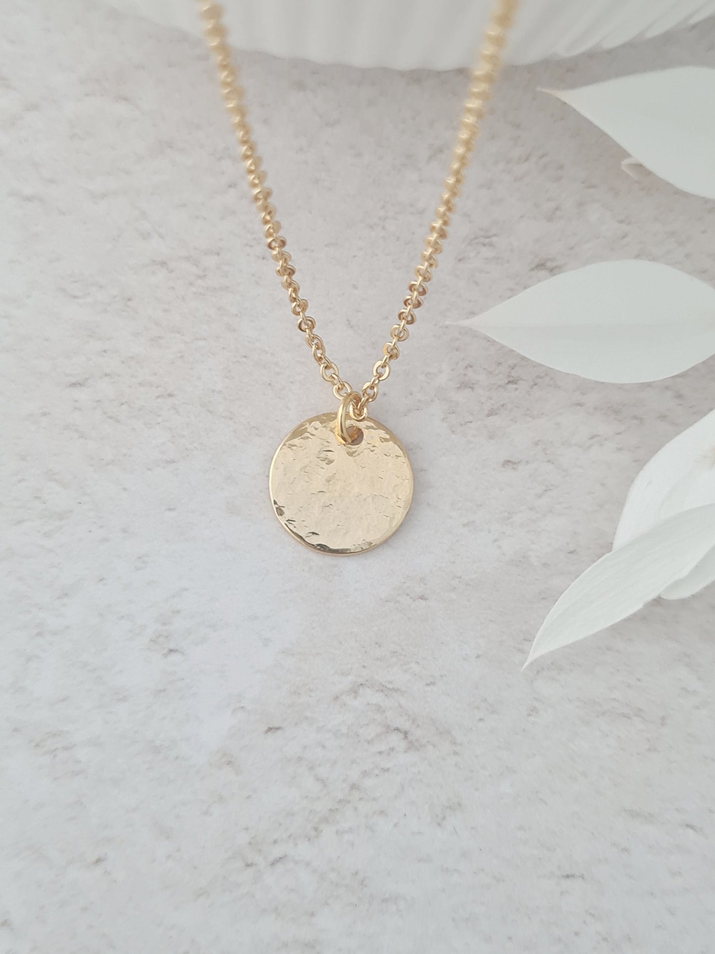 Dainty Gold Coin Minimalist Necklace