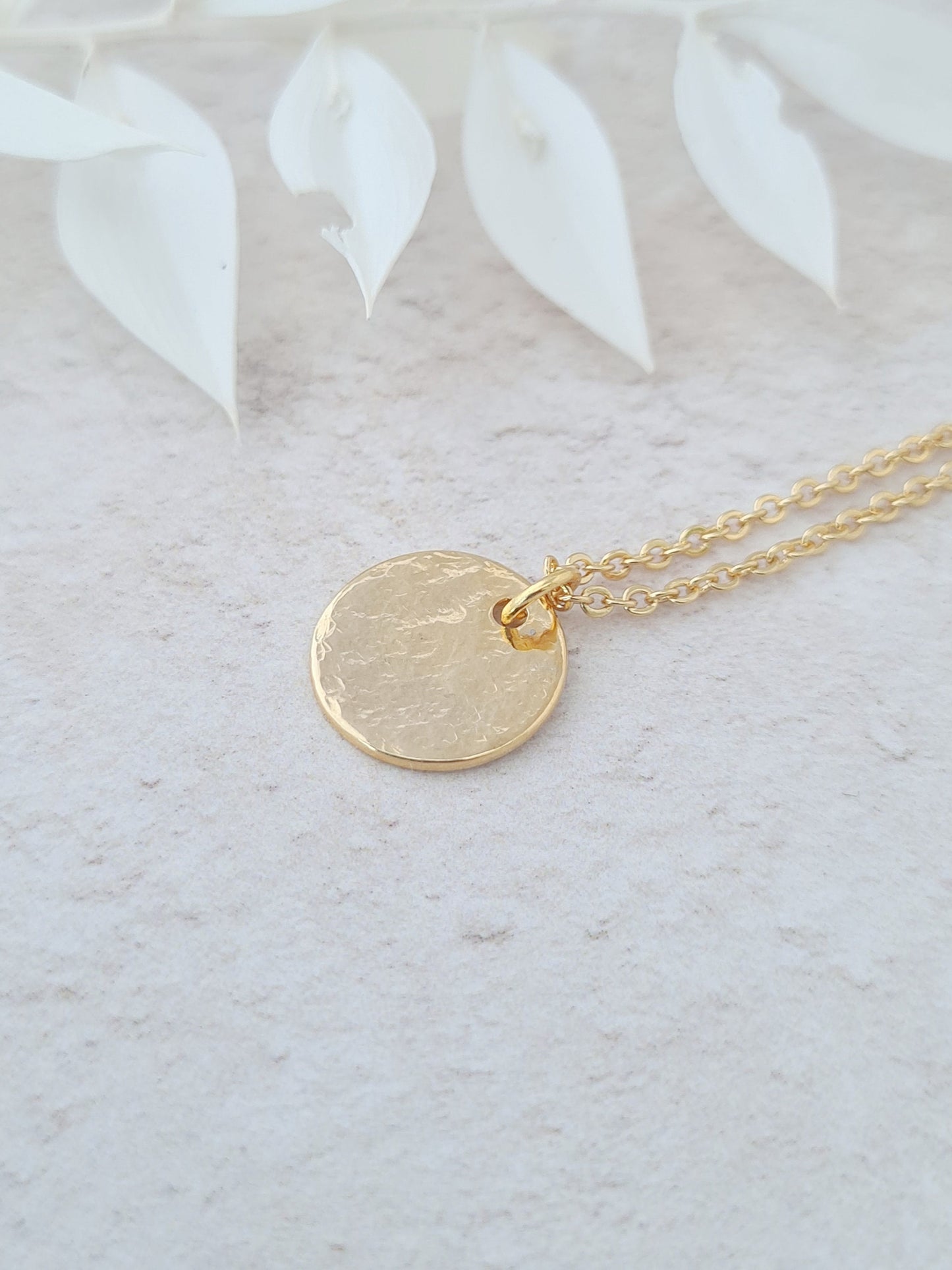 Dainty Gold Coin Minimalist Necklace