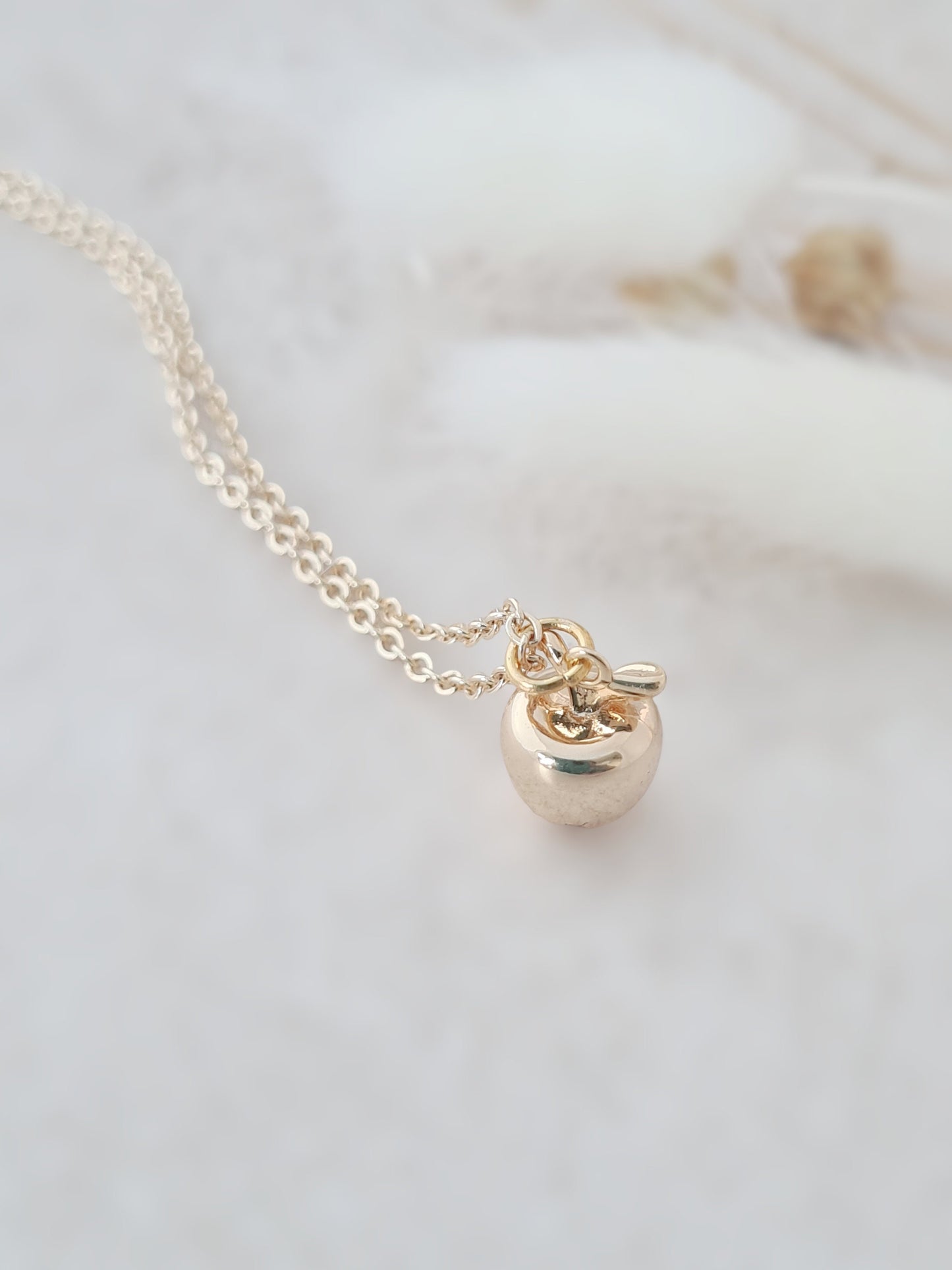 Golden Apple Necklace