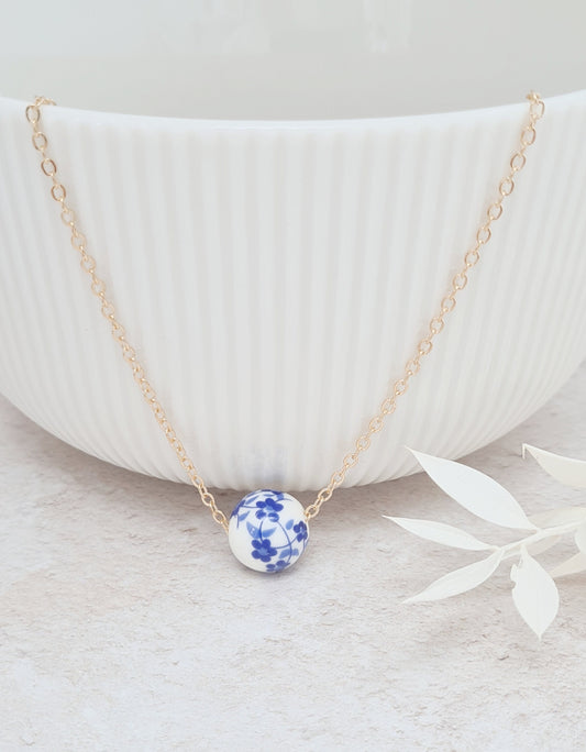 Forget me Not Bead Necklace