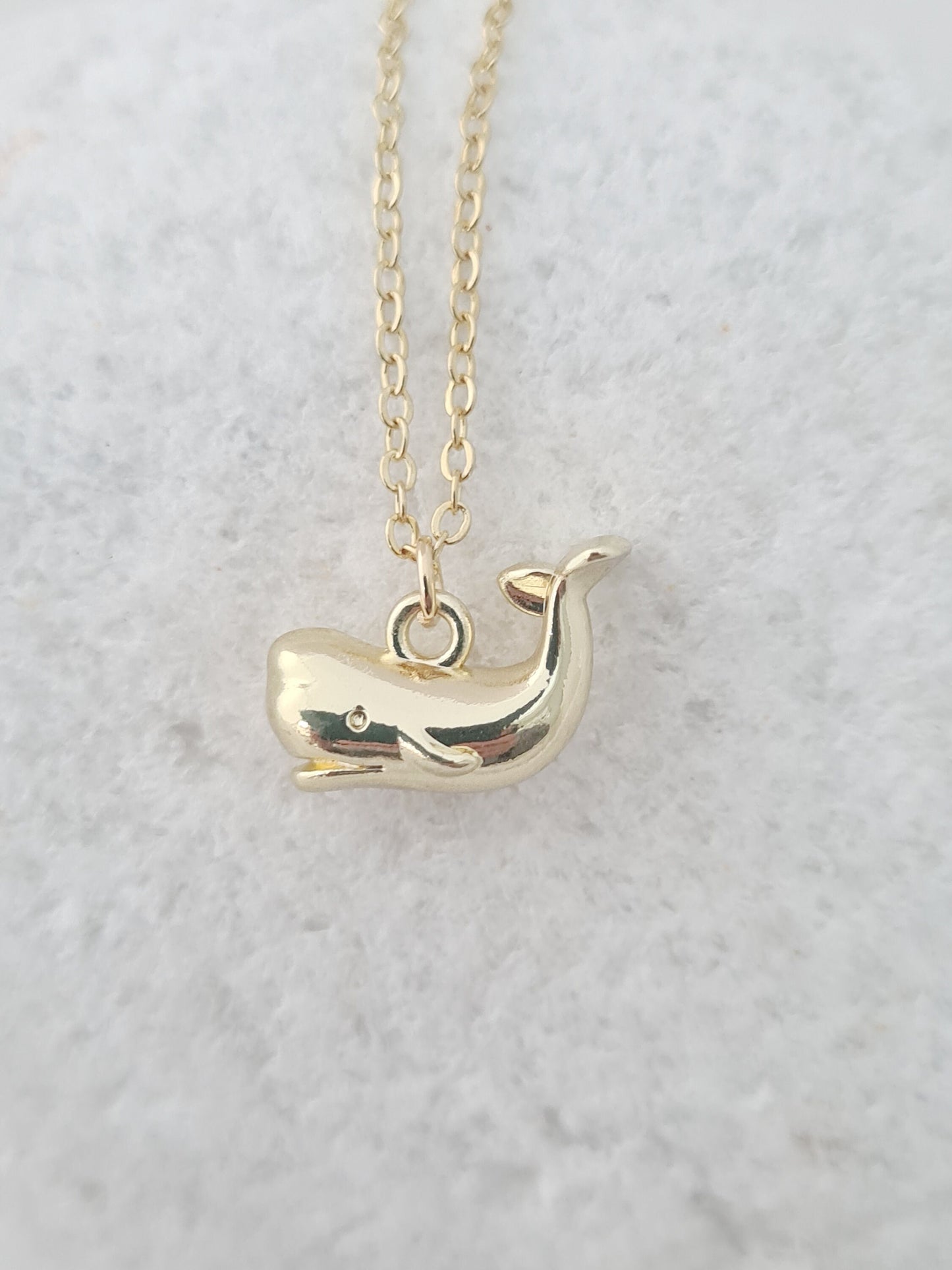 Golden Whale Necklace