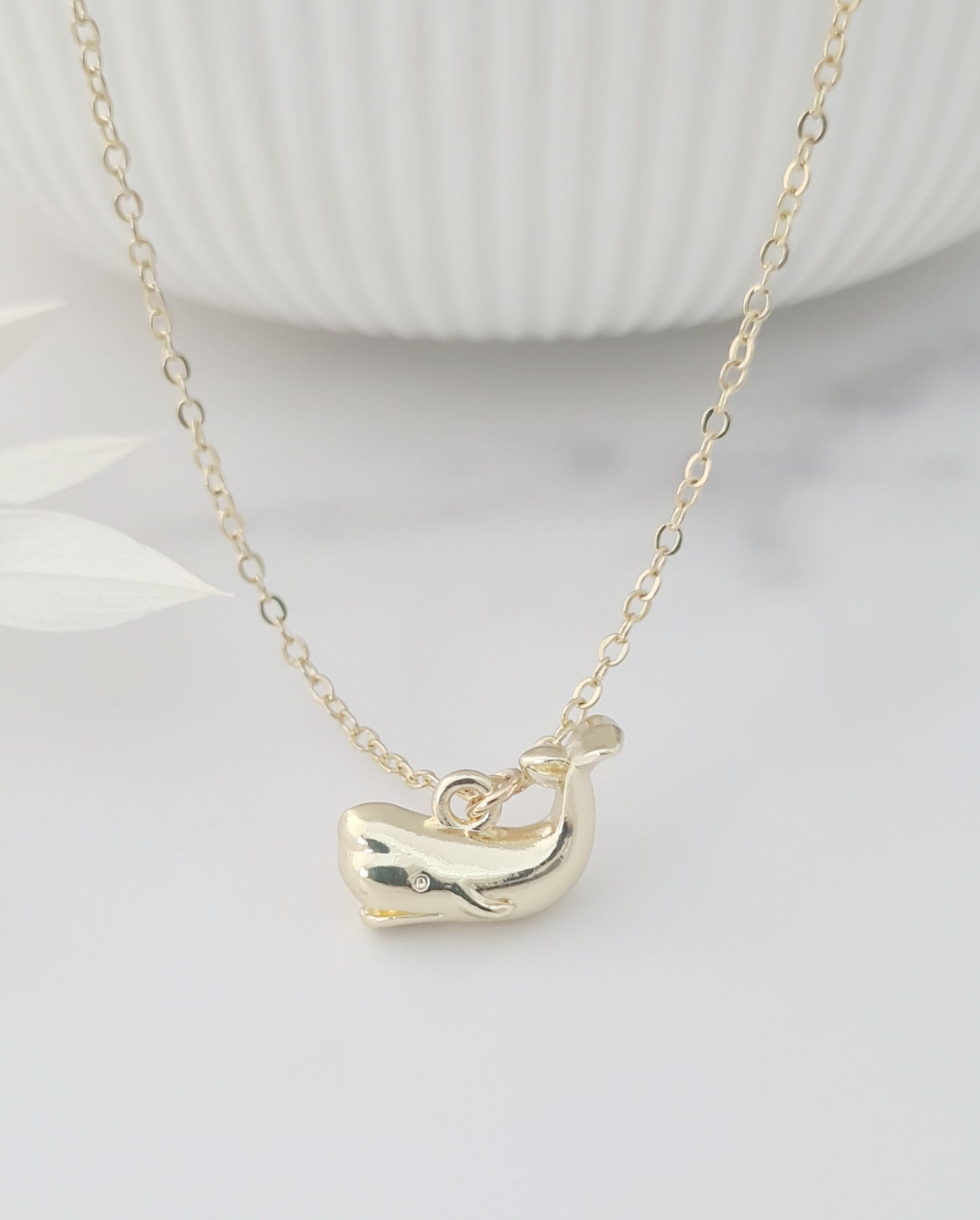 Golden Whale Necklace