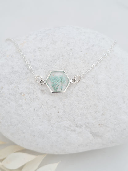 Tiny Blue Flower Bracelet