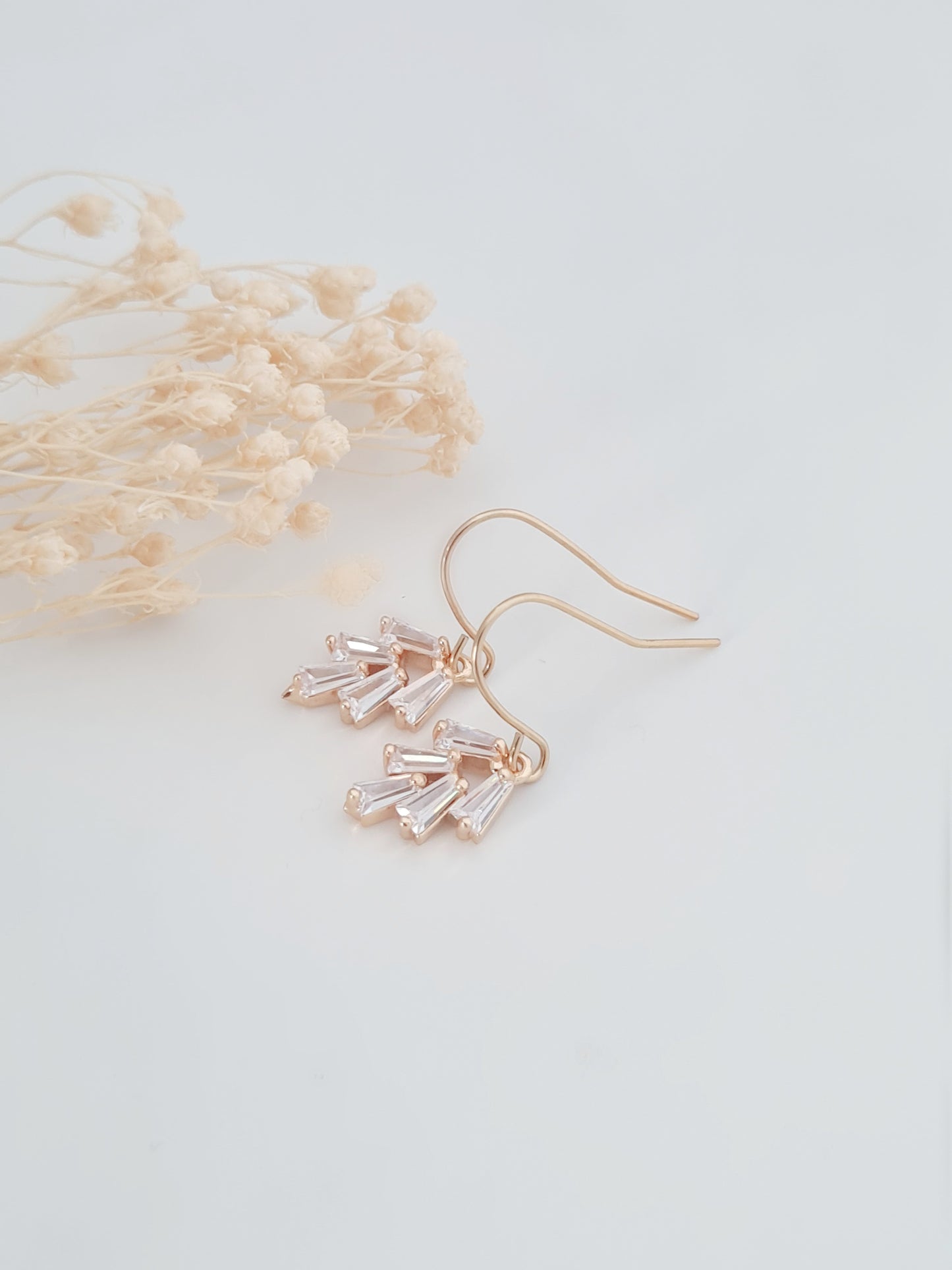 Art Deco Leaf Earrings