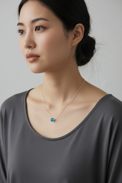 Sea Glass Bead Necklace