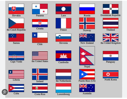 Red White and Blue Flower Cross Necklace with Mustard Seed