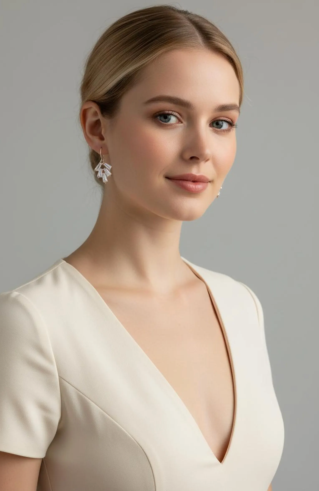 Art Deco Leaf Earrings