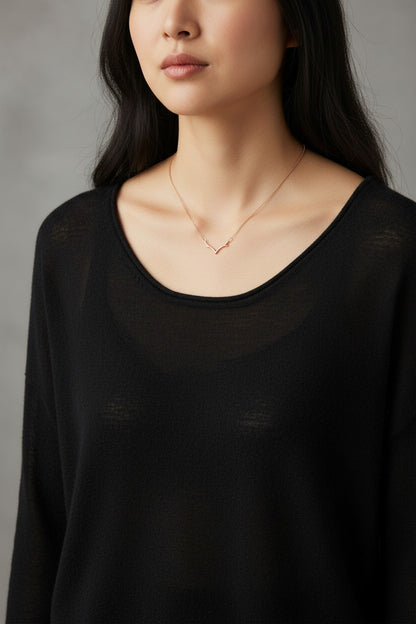 Stag Antler Necklace in Gold or Silver