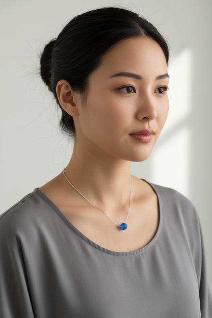 Sea Glass Bead Necklace
