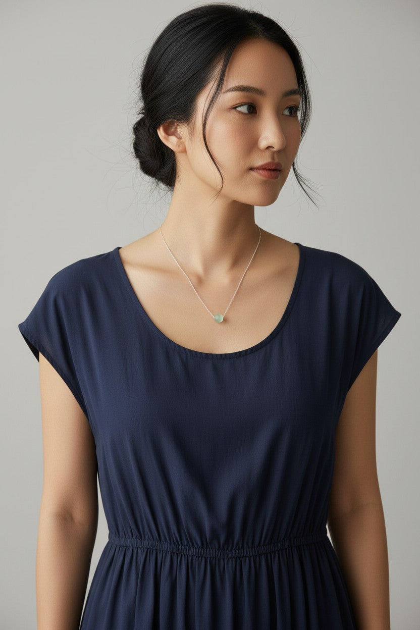 Sea Glass Bead Necklace