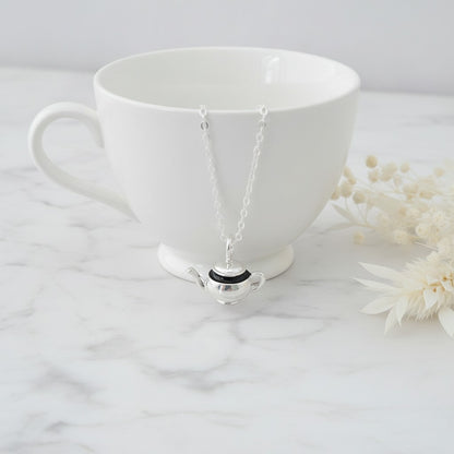 Whimsical Teapot Pendant Necklace - Gift for Tea Lovers