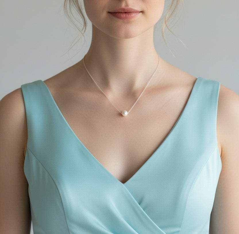 Single Swarovski Pearl Necklace