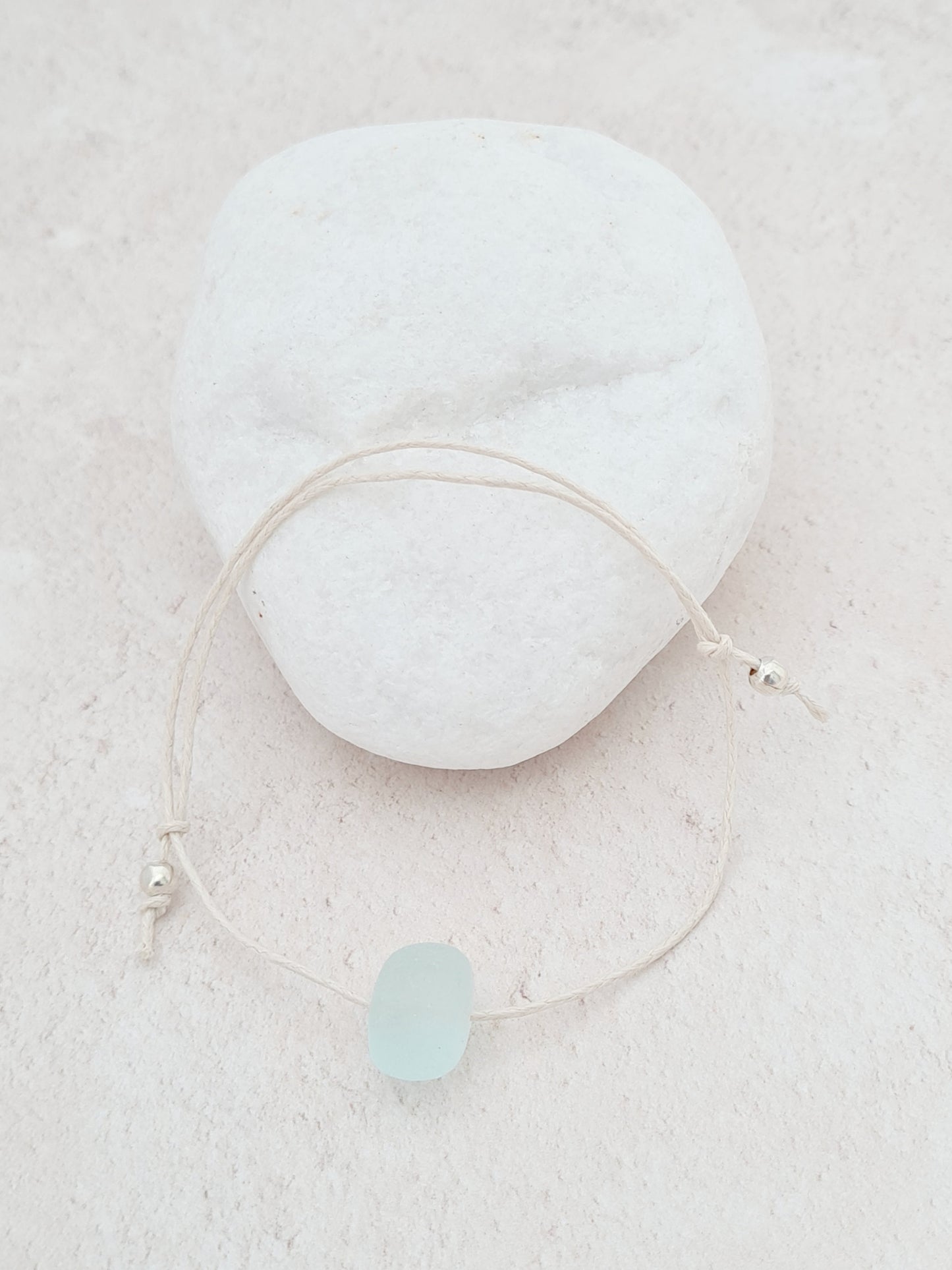 Sea Glass Adjustable Cord Bracelet