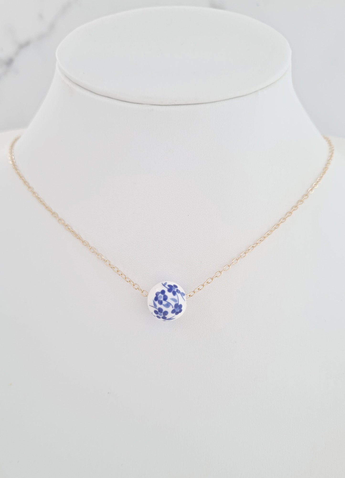Forget me Not Bead Necklace